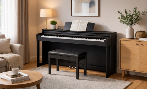 Akustisches Klavier und Digitalpiano im Vergleich